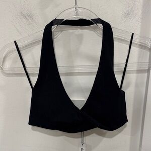 Garage Black Active Halter Top